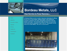 Tablet Screenshot of bordeaumetals.com